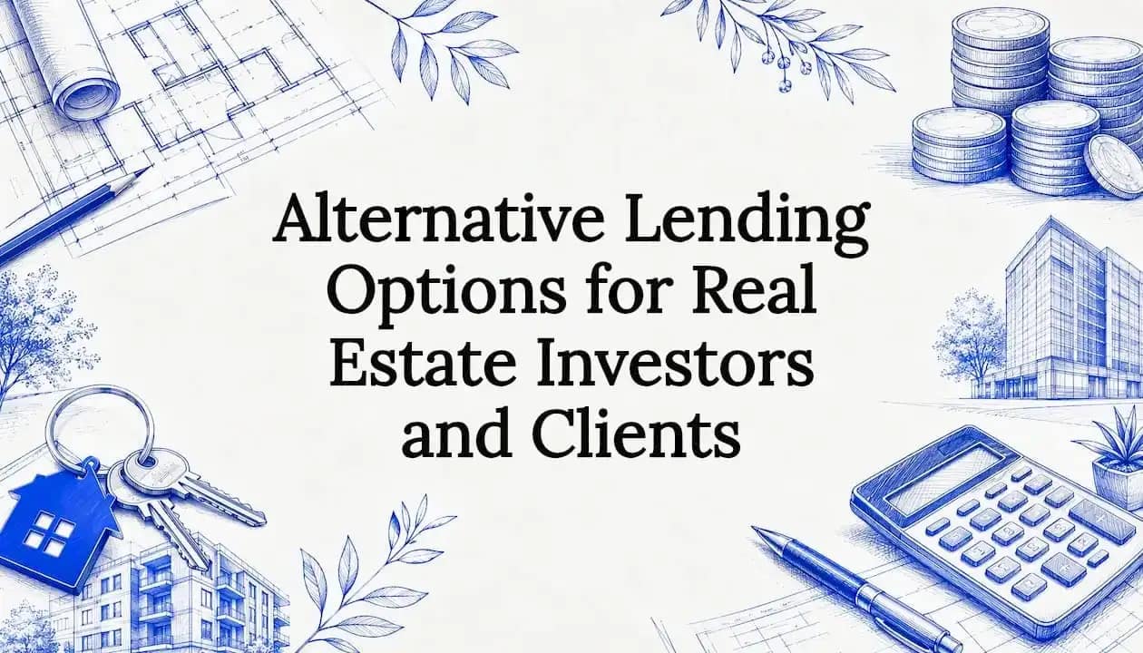 Alternative lending options for real estate investors and clients