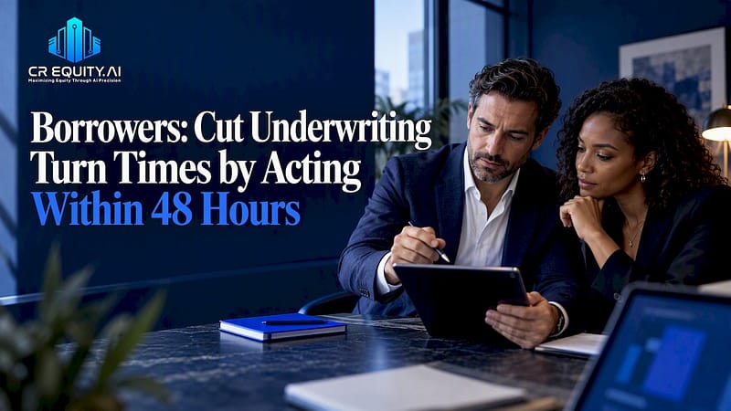 Borrowers: Cut Underwriting Turn Times by Acting Within 48 Hours 9 Professionals reviewing a property underwriting decision