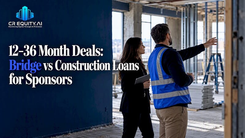 12–36 Month Deals: Bridge vs Construction Loans for Sponsors 4 Professionals comparing financing at renovation site