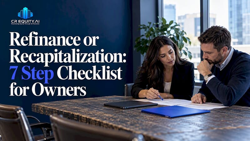 Refinance or Recapitalization: 7 Step Checklist for Owners 3 Owners comparing refinance and recapitalization options