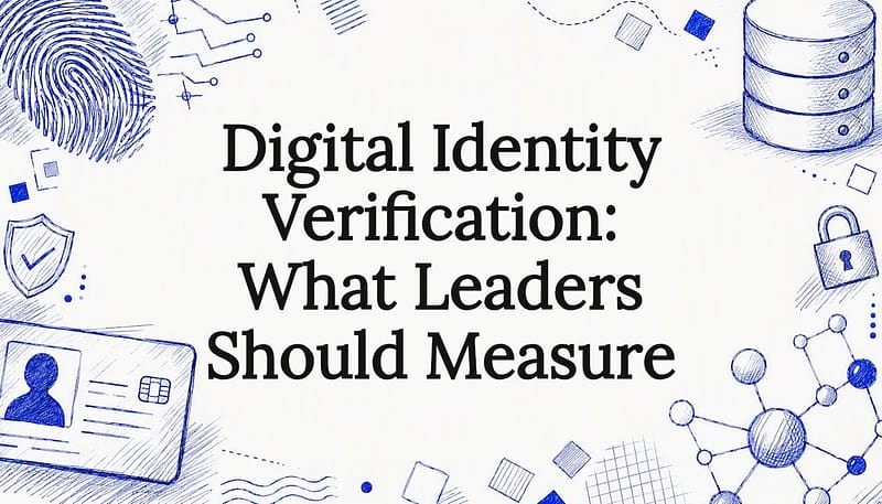 Digital Identity Verification: What Leaders Should Measure 7 Decorative title card illustration of digital identity verification