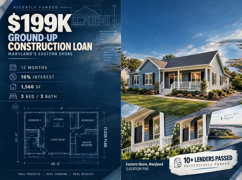 Ground-up construction loan in Maryland