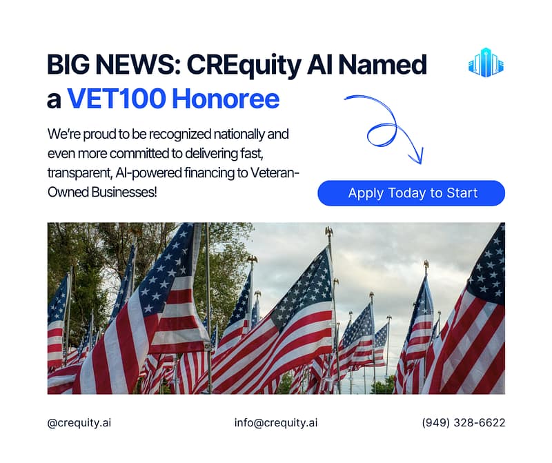 CR Equity AI Named VET100 Honoree — Empowering Veteran-Owned Businesses 4 CR EQIUITY A