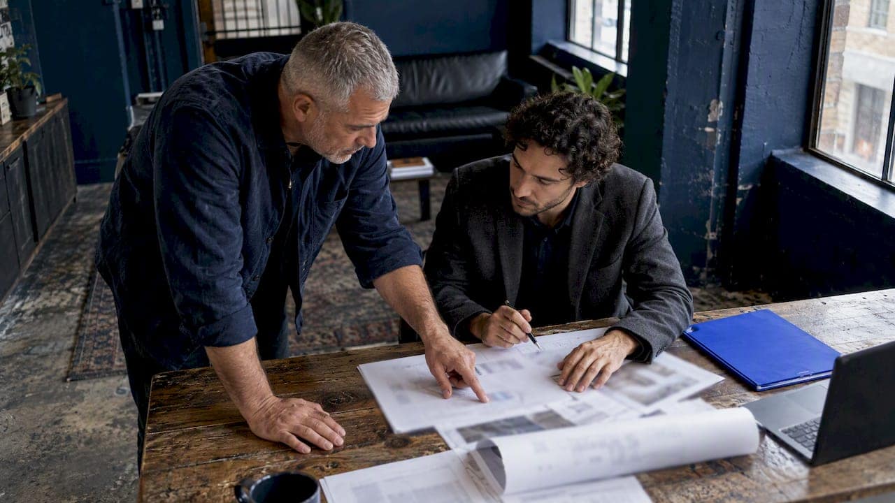 Owners reviewing a recapitalization ownership structure